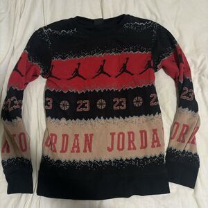 Air Jordan Ugly Christmas Sweatshirt Sweater kid XL FD7463-687 Airman Jordan #23